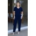 470152 - Conjunto de Alfaiataria Ramany Blusa / Calça :: Azul Marinho